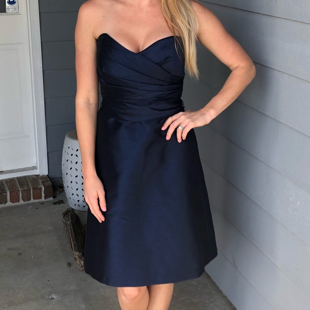 Navy bridesmaid dress
